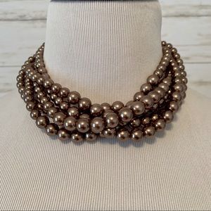 Lia Sophia Faux Layered Pearl Necklace